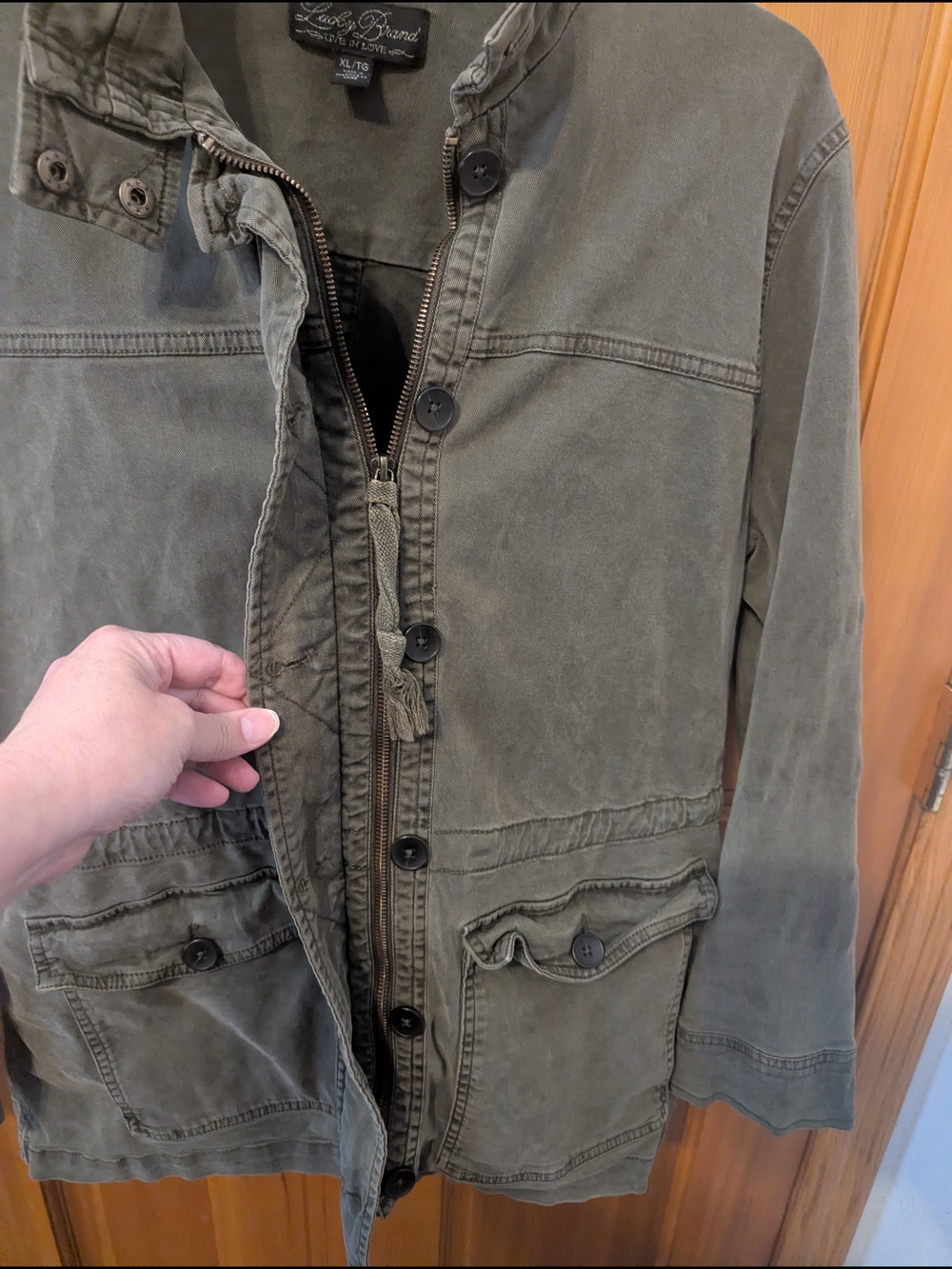 Lucky Brand Olive Green Utility Jacket - Picture 5 of 5